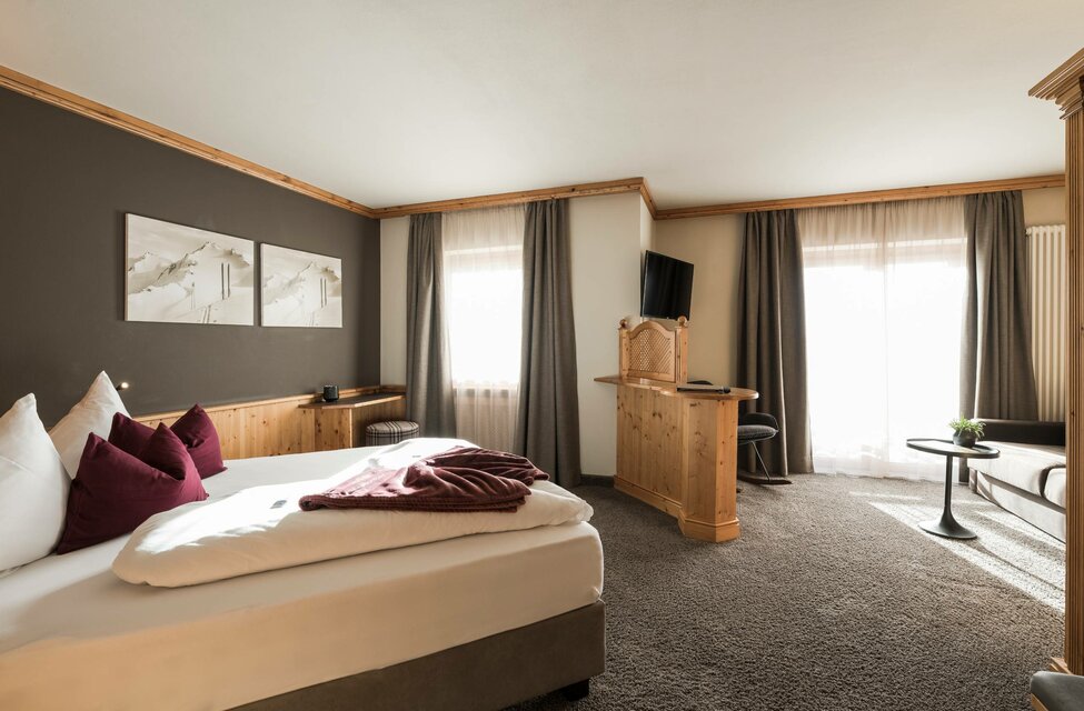 Doppelzimmer unseres Hotels in Hafling - Meran, Südtirol