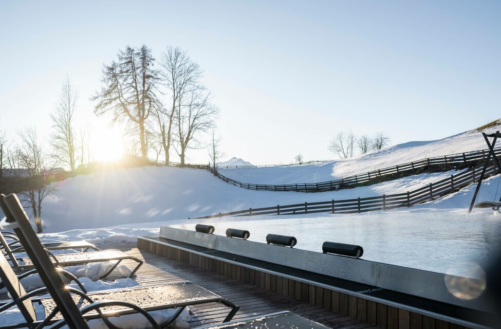 Wasserwelt des Hotels in Hafling mit Pool, Nähe Meran